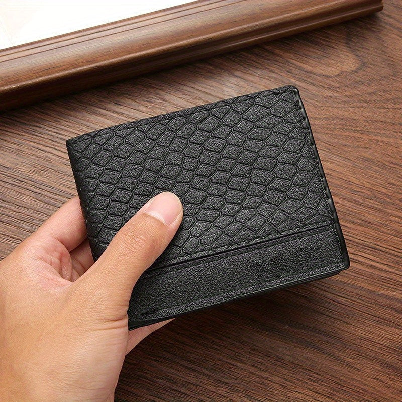 Snakeskin Pattern Men's Short Wallet