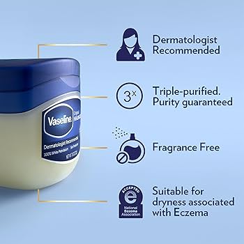 Vaseline Blueseal Pure Petroleum Jelly Face Moisturizer Orignal