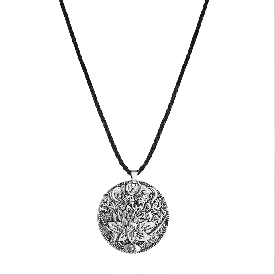 Lotus Pendant Necklace For Men