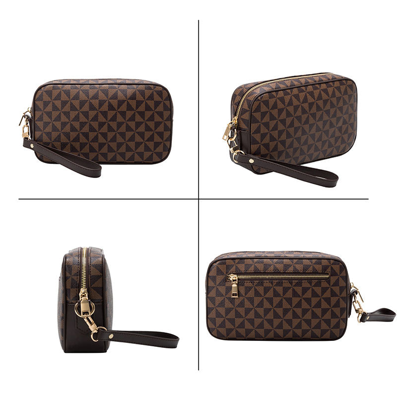 All-matching Printed Clutch Personalized Business Hand-held Bag Clip Wallet