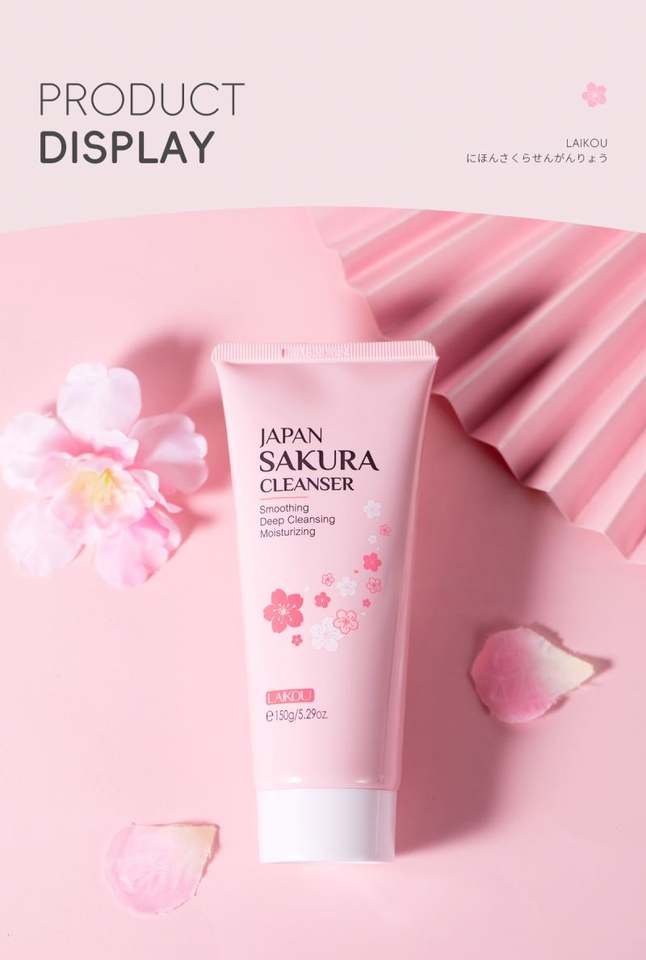 LAIKOU Organic Japan Sakura Facial Cleanser