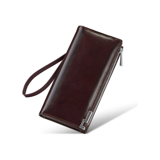 Cash Bag Cowhide Wallet Large Capacity