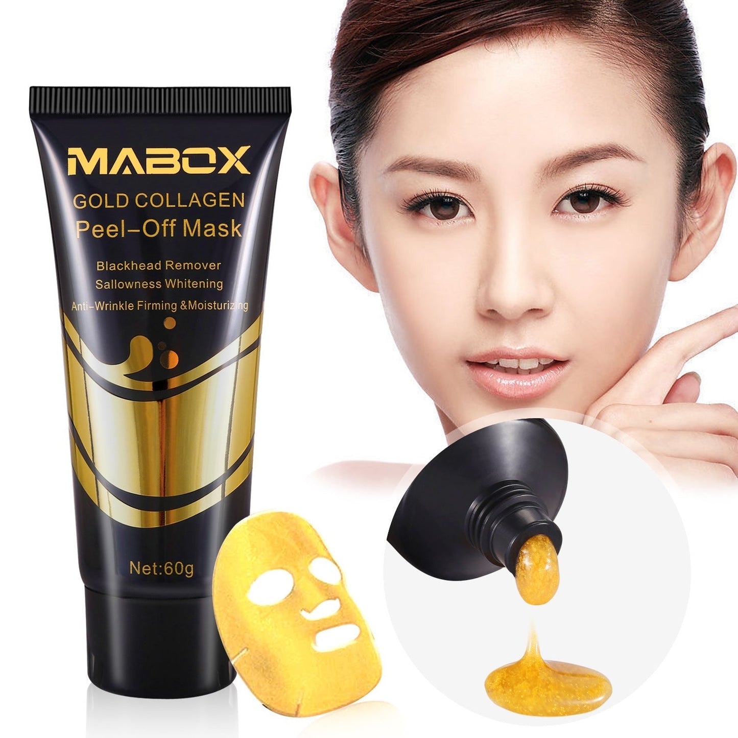 Mabox Gold Collagen Peel Off Mask