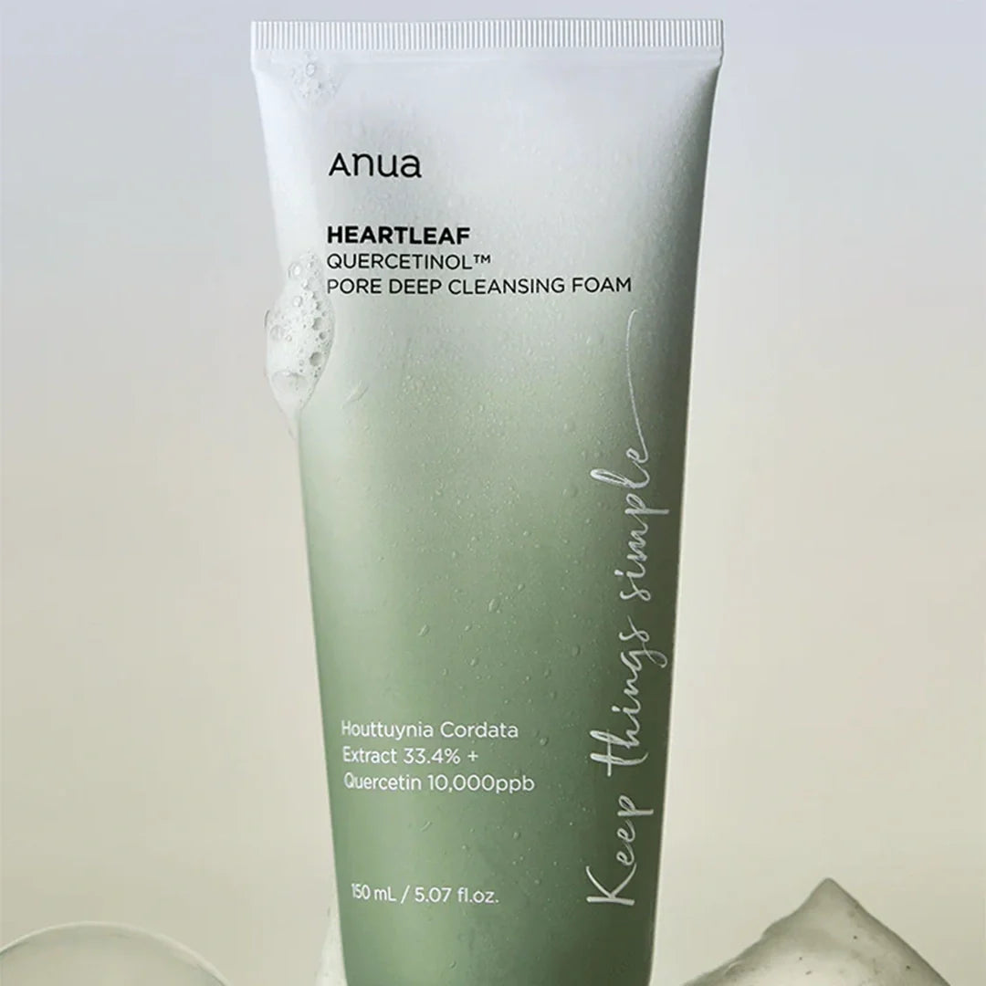 Anua Heartleaf Quercetinol Pore Deep Cleansing Foam for Clear Skin 150ml