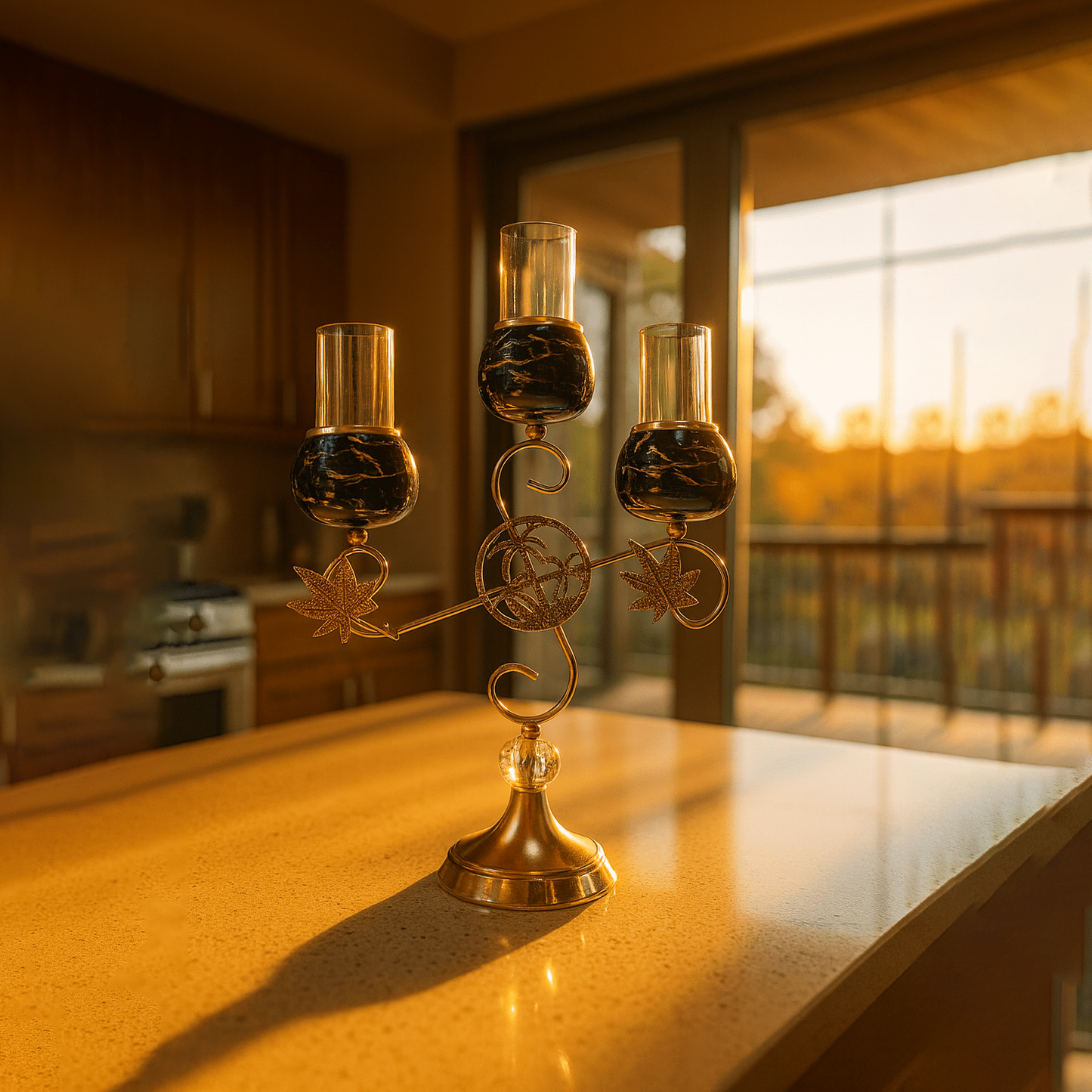 Luxury 3-Head Candle Holder