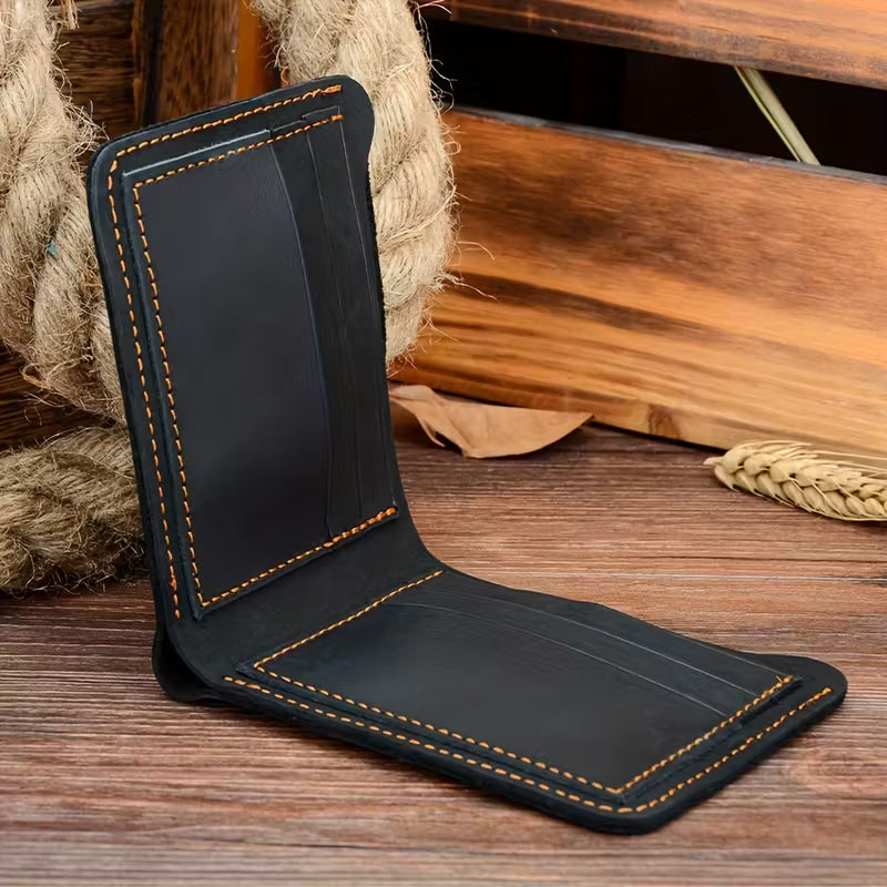 Business Fashion Men Retro Short Wallet