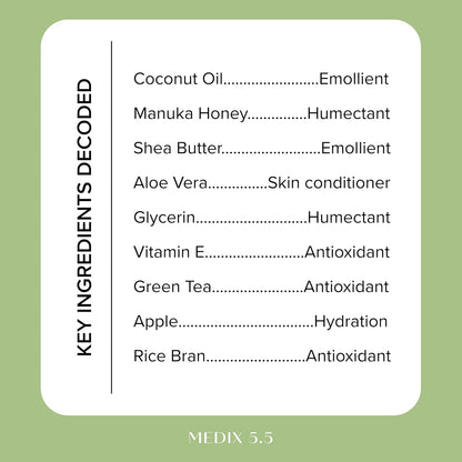 Medix 5.5 - Coconut Oil + Manuka Honey Replenish & Revive Body Cream