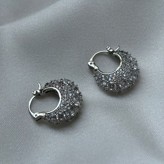 Micro Inlaid Zircon Bag Ear Buckle All-matching