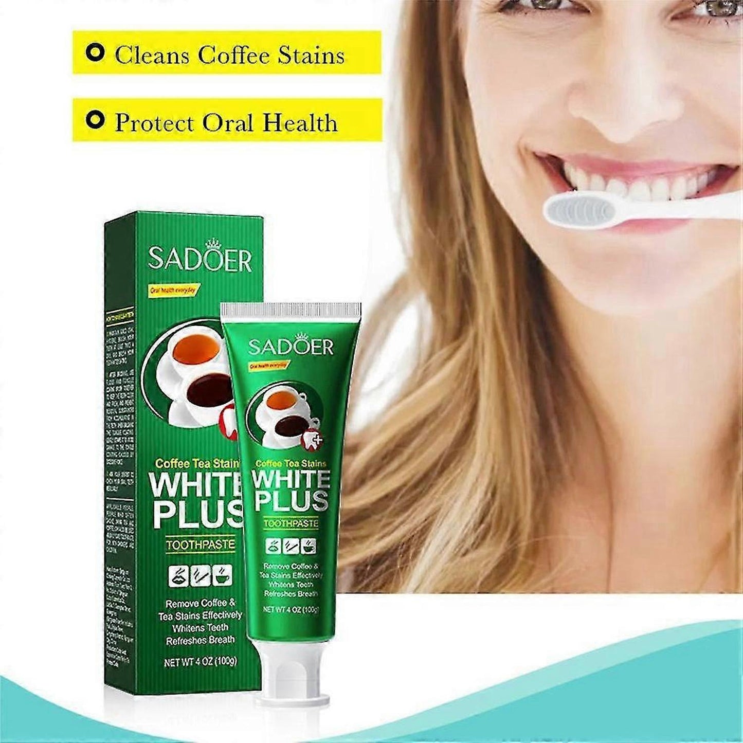 Sadoer White Plus Teeth Whitening Toothpaste