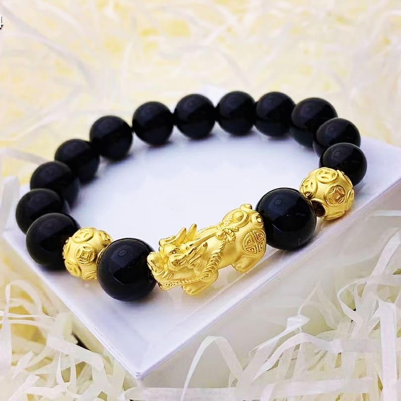 Black Obsidian Pixiu Bracelet