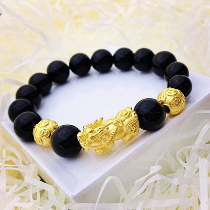 Black Obsidian Pixiu Bracelet