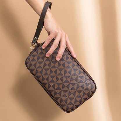 All-matching Printed Clutch Personalized Business Hand-held Bag Clip Wallet