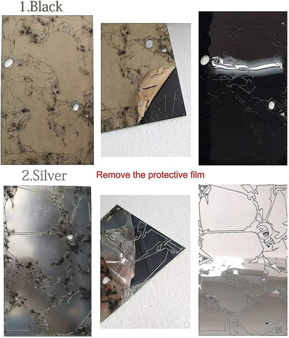 خريطة العالم ثلاثية الأبعاد لتزيين الجدران، مصنوعة من الأكريليك، لتزيين المكاتب (كبيرة)