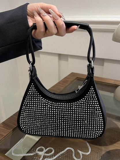 Light Diamond Fashion Rhinestone Chain Crossbody Bag