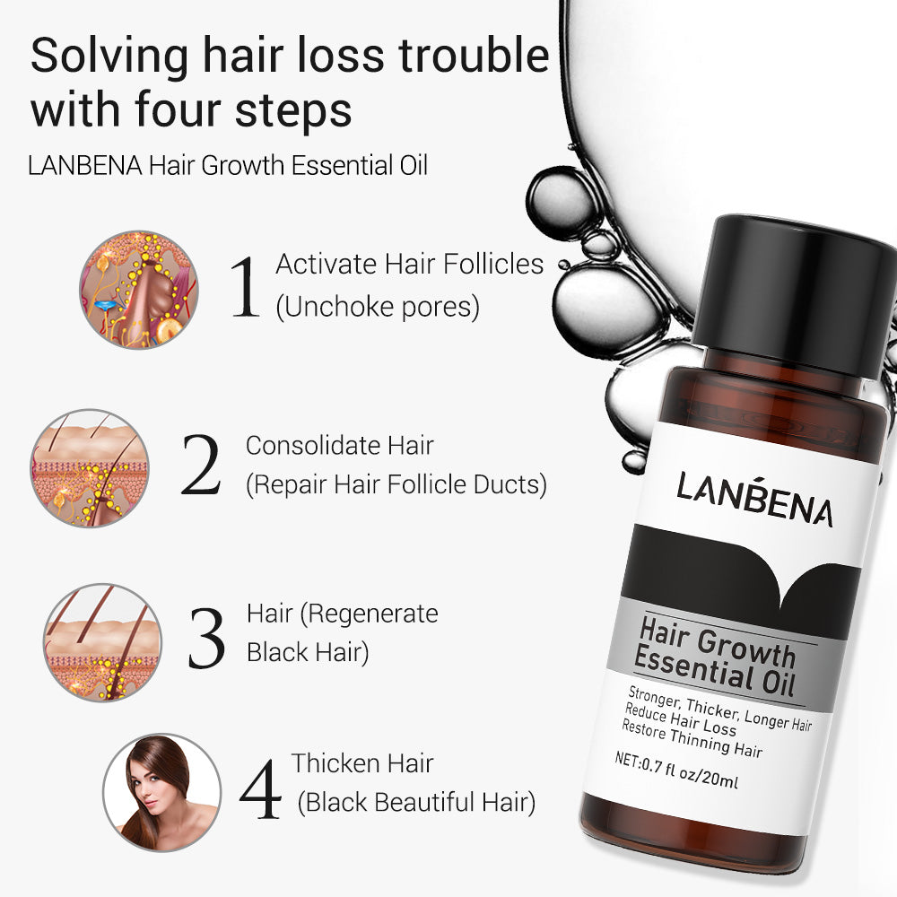 LANBENA Hair Care Essential Oil Hair Growth Treatment Prevention Hair Loss Treatment