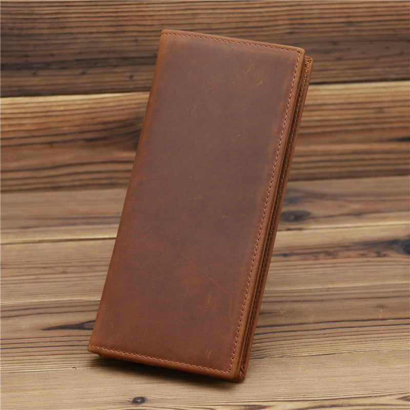 Pure First Layer Cowhide Retro Wallet