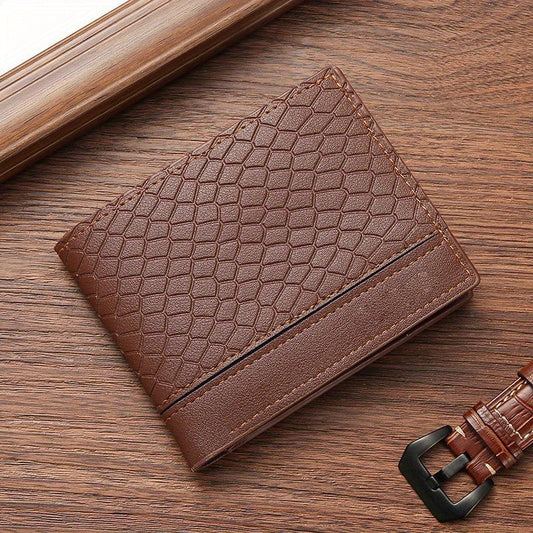 Snakeskin Pattern Men's Short Wallet