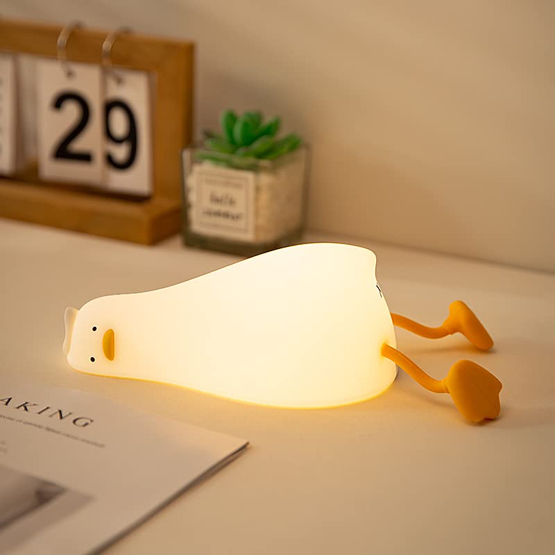 Lying Flat Duck Night Light LED Squishy Lamp