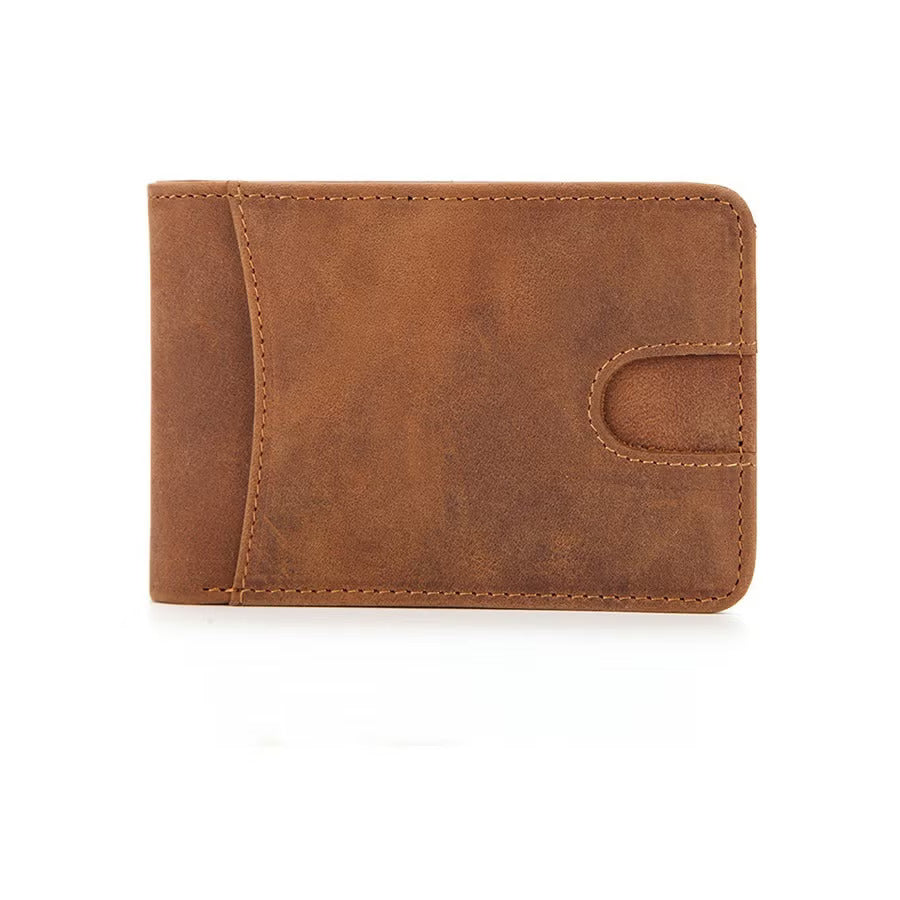 European and American RFID Men's Leather Wallet