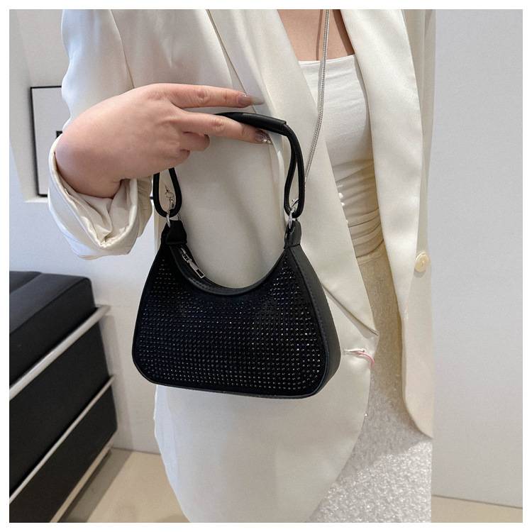 Light Diamond Fashion Rhinestone Chain Crossbody Bag