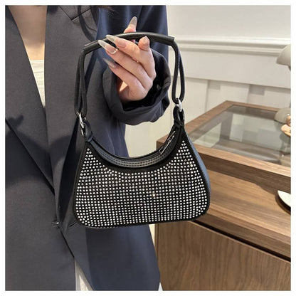 Light Diamond Fashion Rhinestone Chain Crossbody Bag