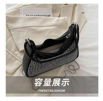 Light Diamond Fashion Rhinestone Chain Crossbody Bag