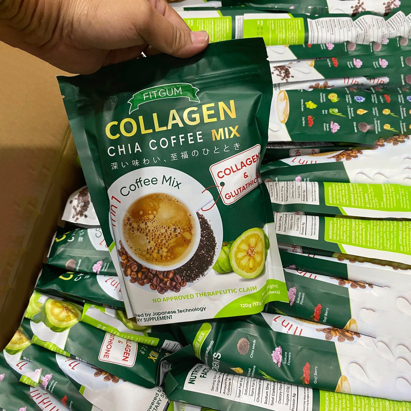 Fitgum - Collagen Chia Coffee Mix (Original)