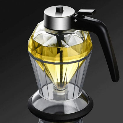 Oil Dispenser Diamond Shaped Glass Oil Bottle