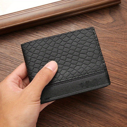 Snakeskin Pattern Men's Short Wallet