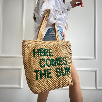 Large Capacity Business Commute Shoulder Minority All-match Straw Bag