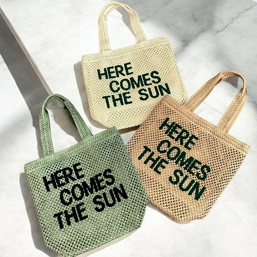 Large Capacity Business Commute Shoulder Minority All-match Straw Bag