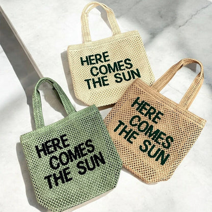 Large Capacity Business Commute Shoulder Minority All-match Straw Bag