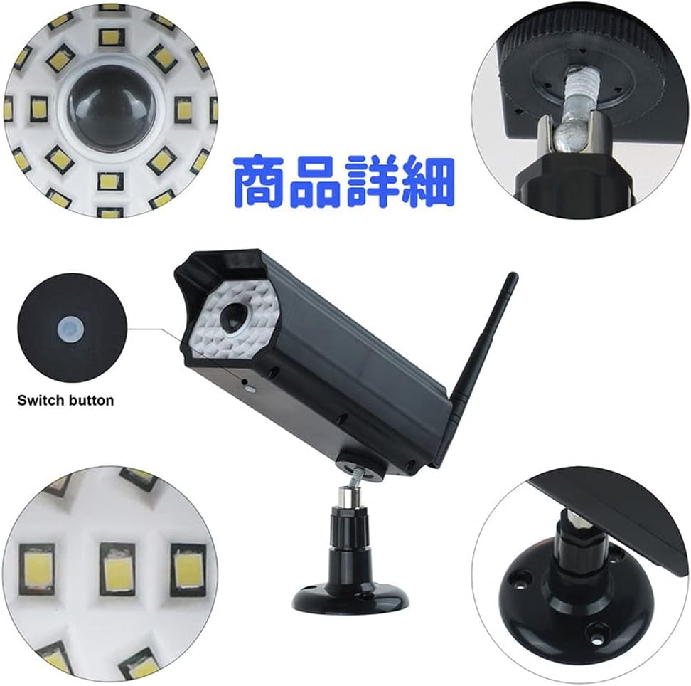 Solar Simulation Monitor Lamp Wall Lamp Scare Thief Anti-theft 30LED Infrared Sensor Lamp