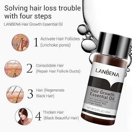 LANBENA Hair Care Essential Oil Hair Growth Treatment Prevention Hair Loss Treatment