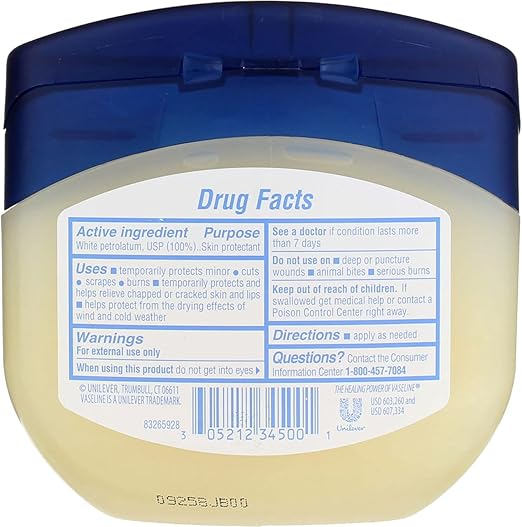 Vaseline Blueseal Pure Petroleum Jelly Face Moisturizer Orignal
