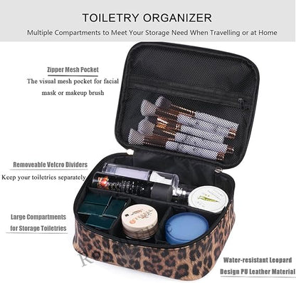 Jioney - Leopard Print Cosmetic Case