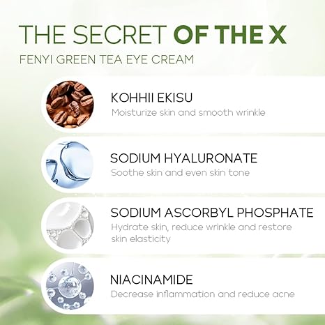 Green Tea Eye Cream Anti-Wrinkle Skin Care Korean Cosmetics