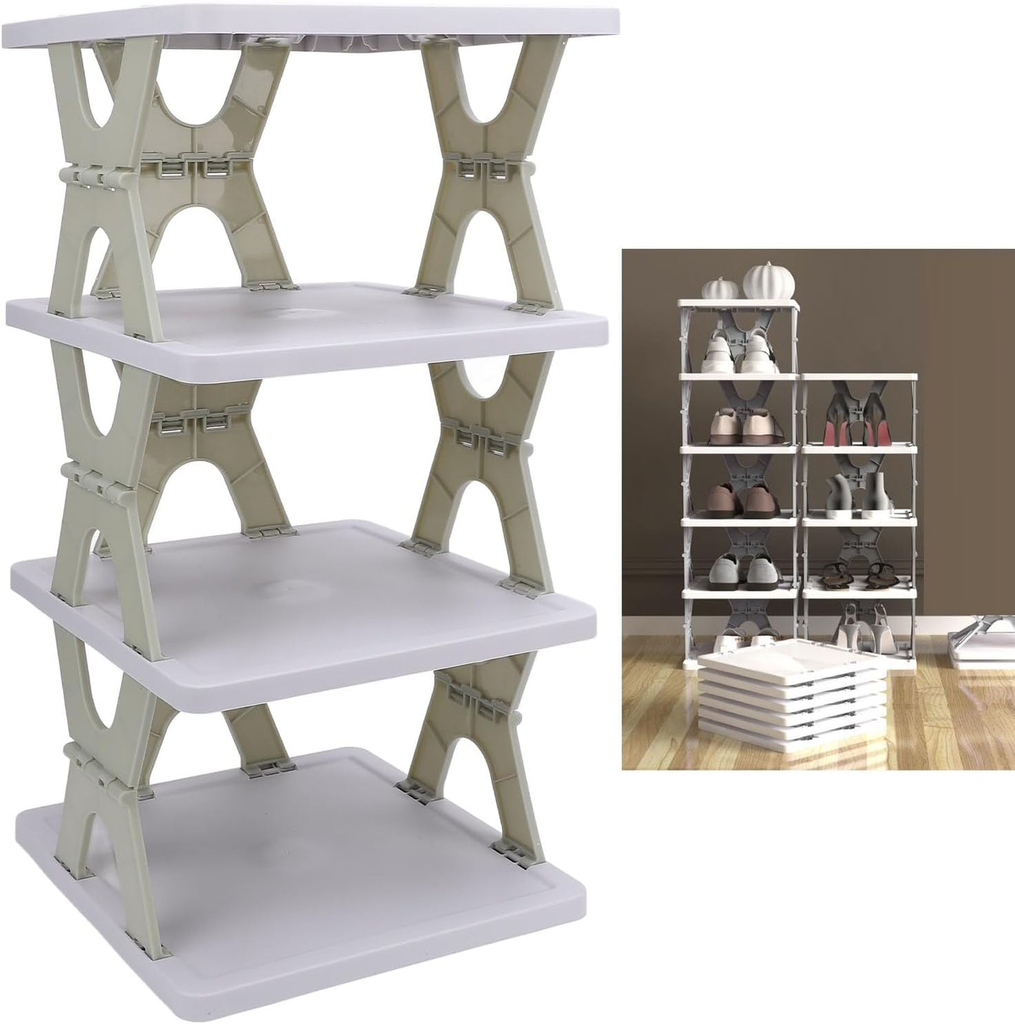 Modular Stackable Shoe Rack
