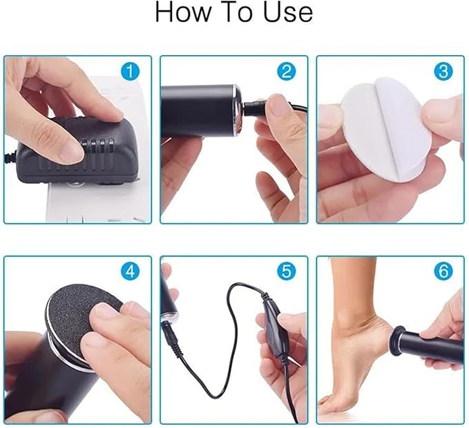 Electric Pedicure Foot Care Tool Files Pedicure Callus Remover
