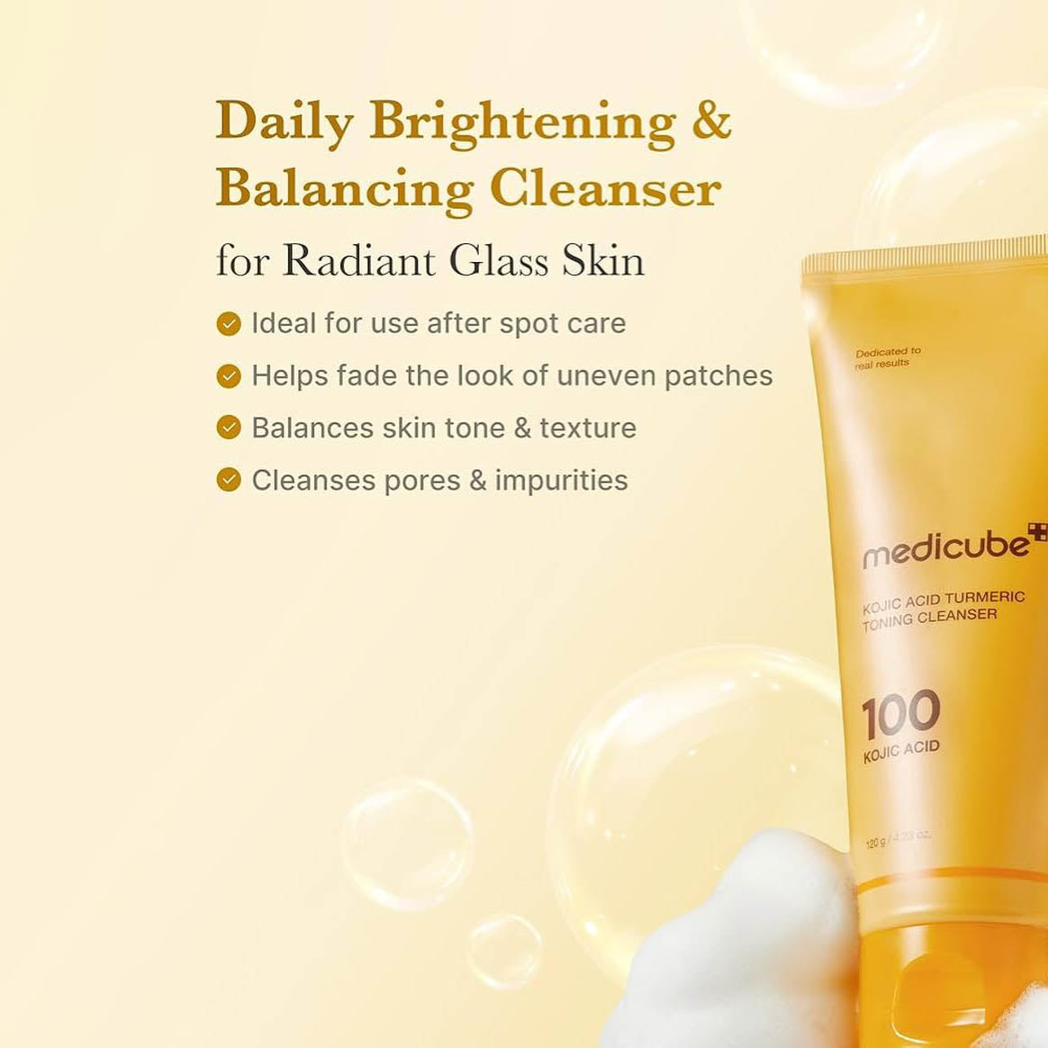 Medicube - Kojic Acid Turmeric Toning Cleanser