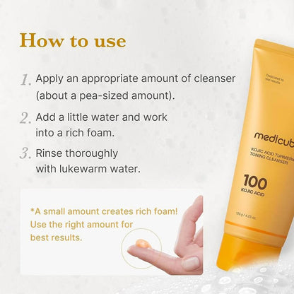 Medicube - Kojic Acid Turmeric Toning Cleanser