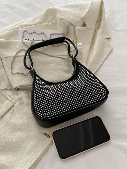 Light Diamond Fashion Rhinestone Chain Crossbody Bag