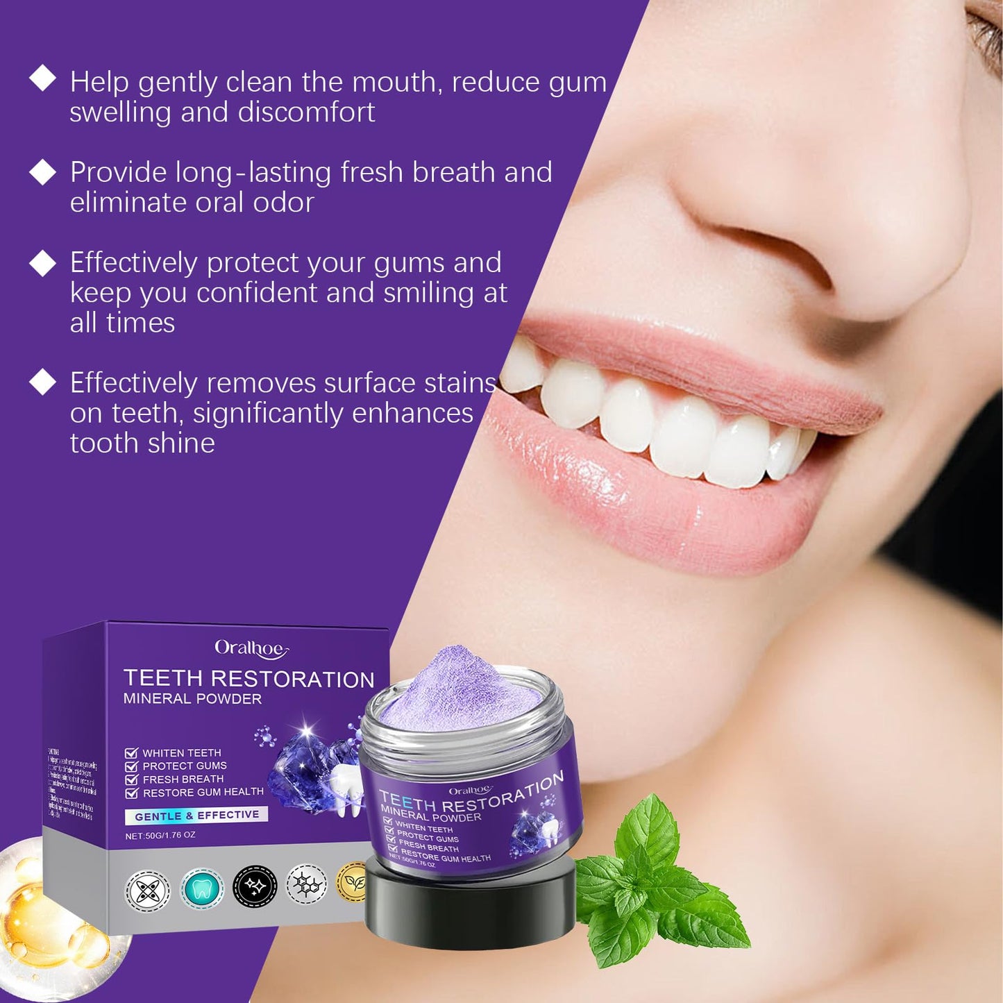Oralhoo - Teeth Restoration Mineral Powder (Original)