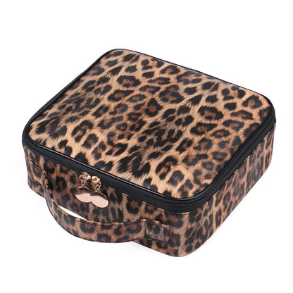 Jioney - Leopard Print Cosmetic Case