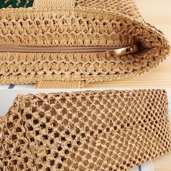 Large Capacity Business Commute Shoulder Minority All-match Straw Bag