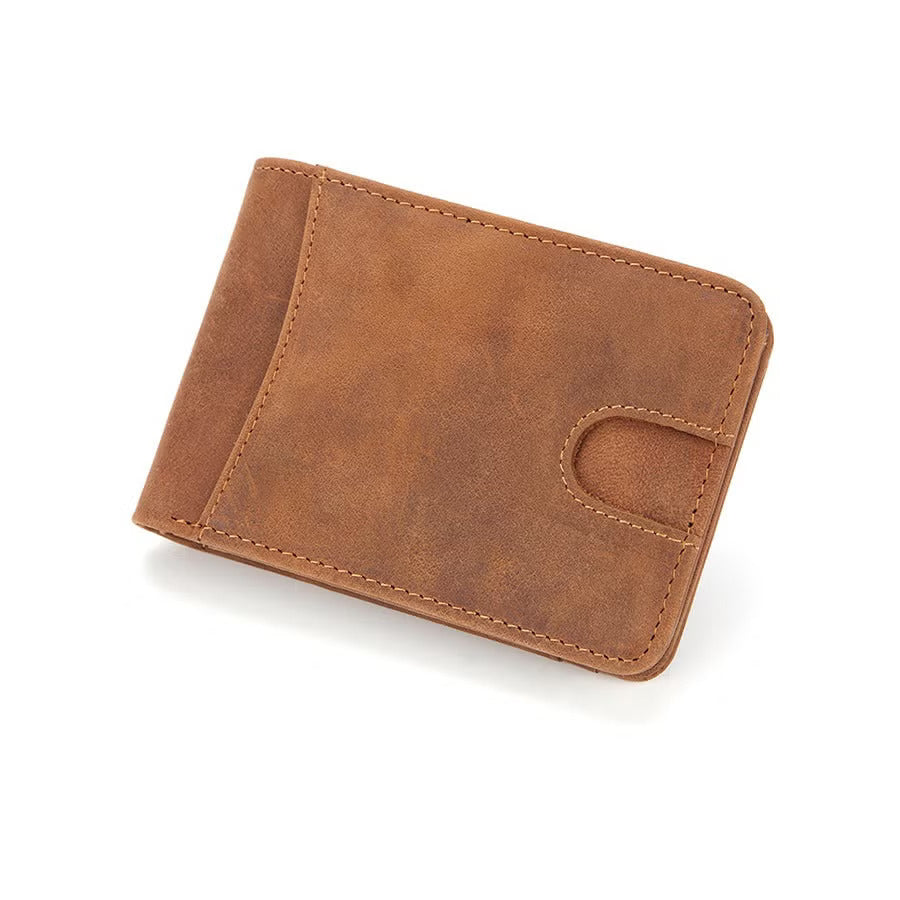 European and American RFID Men's Leather Wallet