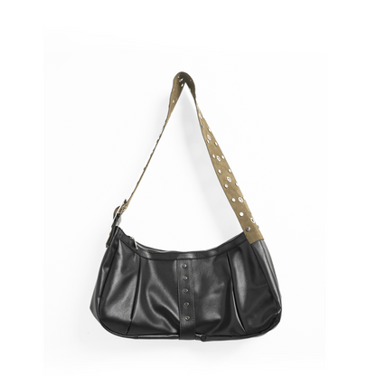 New Retro Biker's Commuter Black Tote Bag Large Capacity