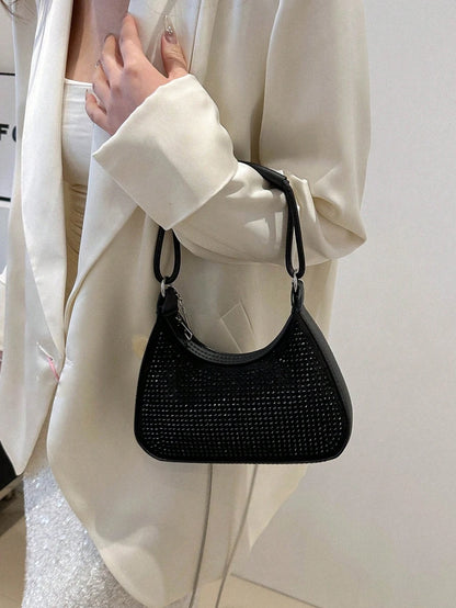 Light Diamond Fashion Rhinestone Chain Crossbody Bag