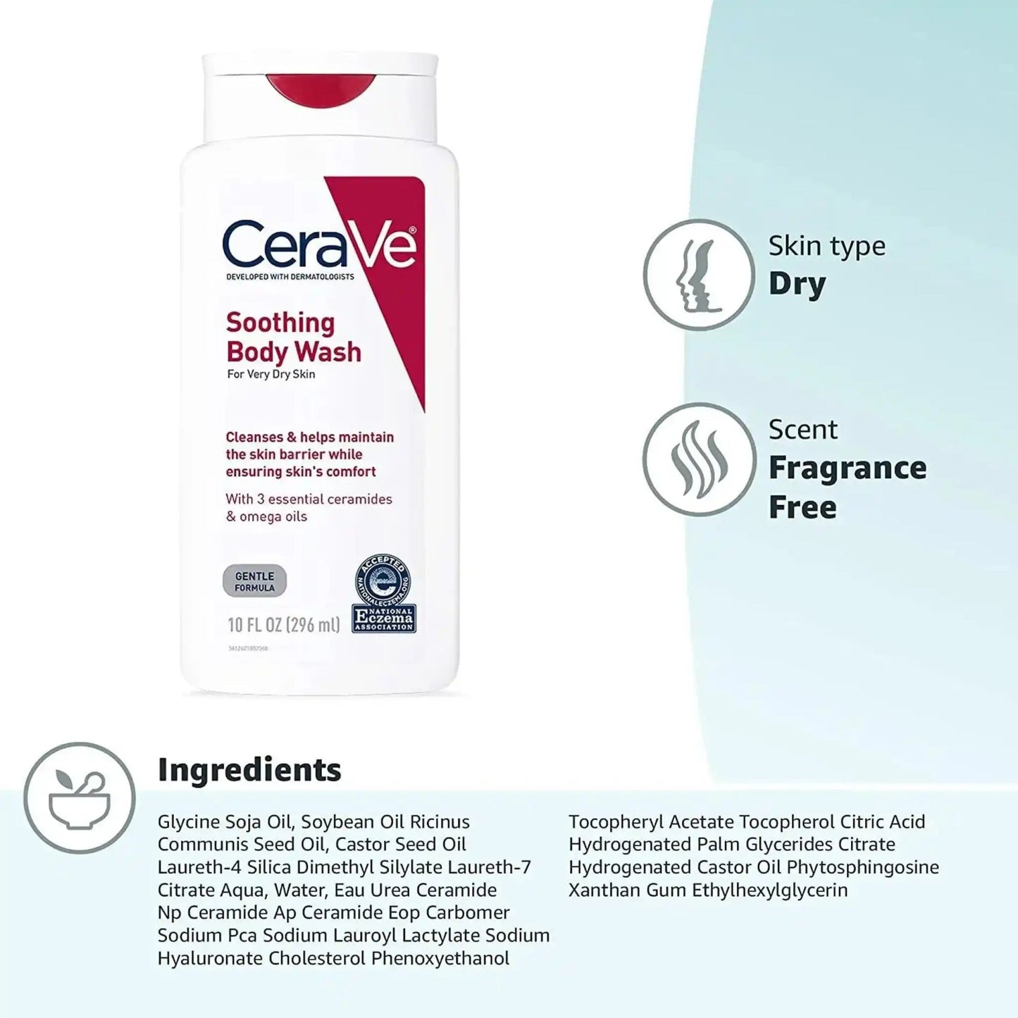 CeraVe Soothing Body Wash (296ml) (Orignal)