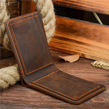 Business Fashion Men Retro Short Wallet